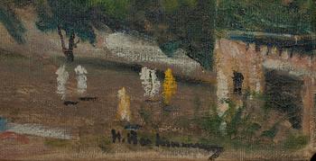 HUGO BACKMANSSON, olja på duk, sign.