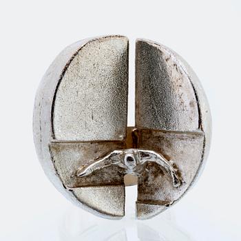 LAPPONIA ring silver"Ikaros" design Björn Weckström, Finland 1971.