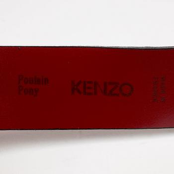 KENZO,a leopard print belt.