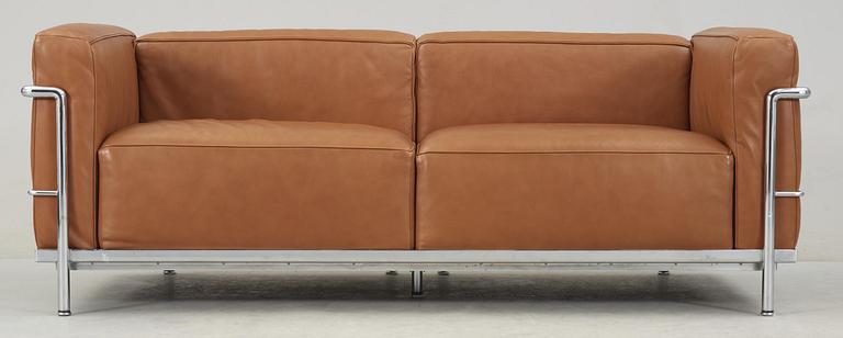 SOFFA, Le Corbusier, "LC-3", märkt Cassina, 1900/2000-tal.