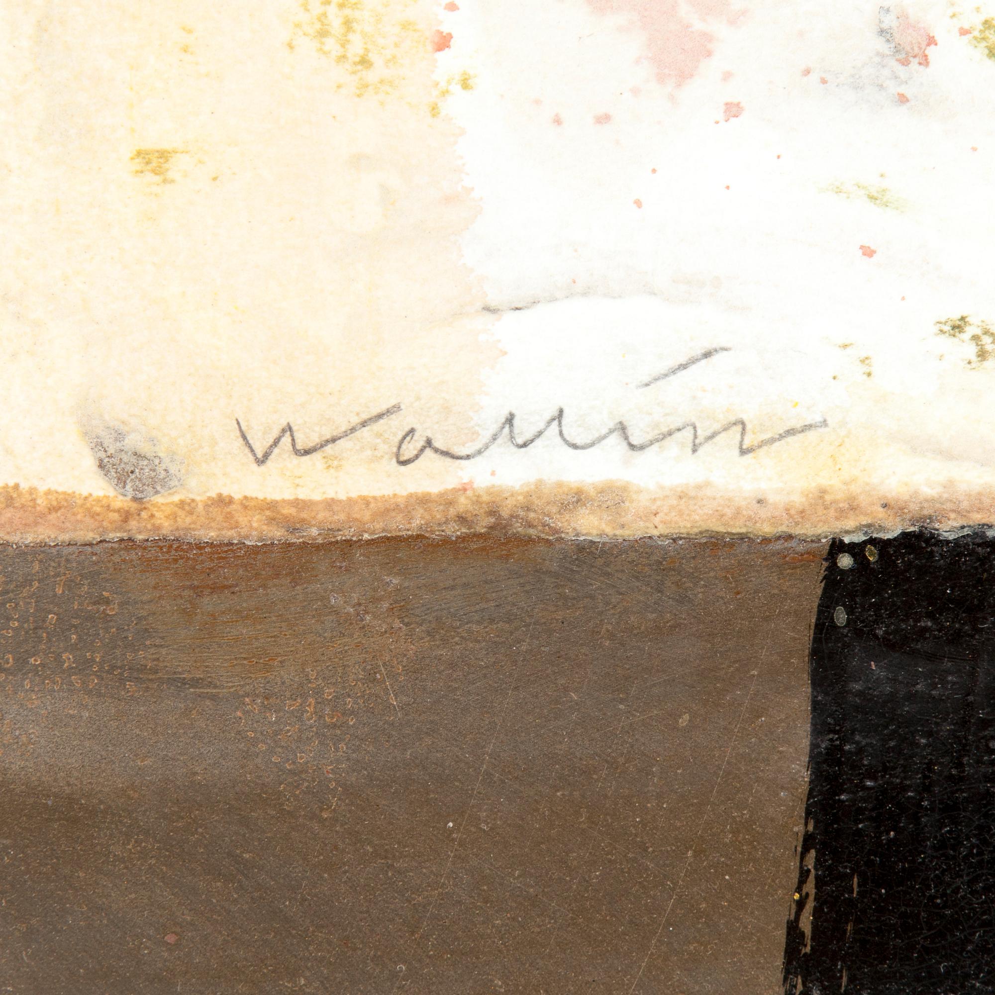 ANDERS WALLIN, mixed media, signed.