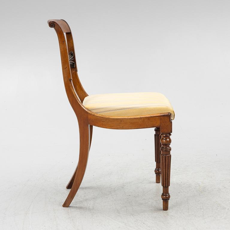 Empire, Four empire chairs, first half of the 19th Century.
