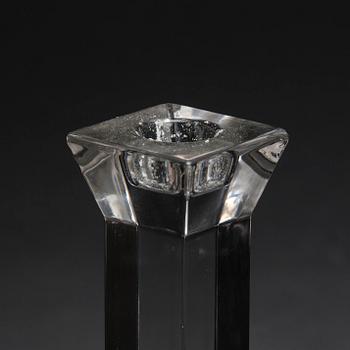 LJUSSTAKAR, glas, 6 st, Villeroy & Boch, 1900-talets slut.