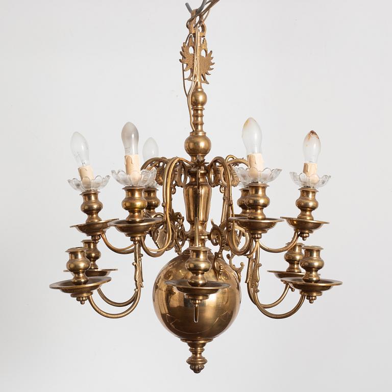 A Baroque style chandelier, first half of the 20th Century.