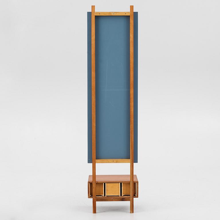 Uno & Östen Kristiansson,  hallmöbel/spegel med hylla, 1960/70-tal.