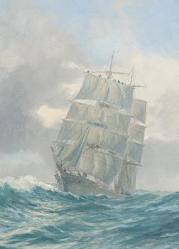 Adolf Bock, Ship at Sea.