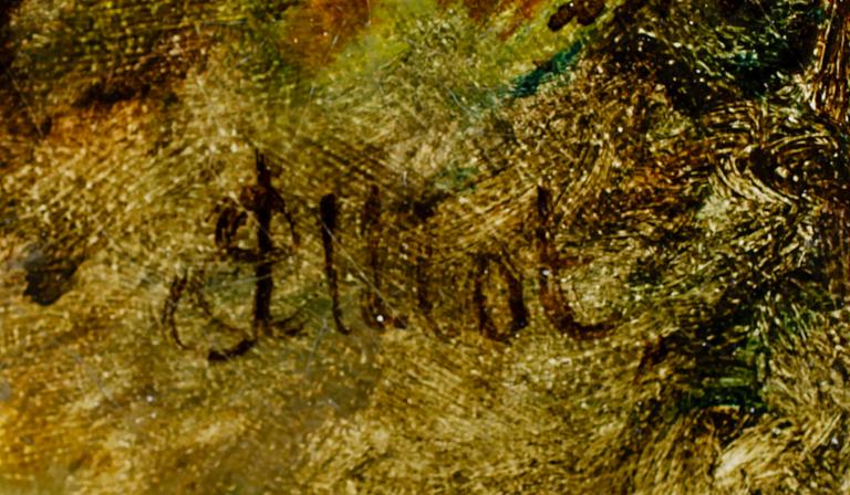 OKÄND KONSTNÄR, England, olja på duk, otydligt signerad.