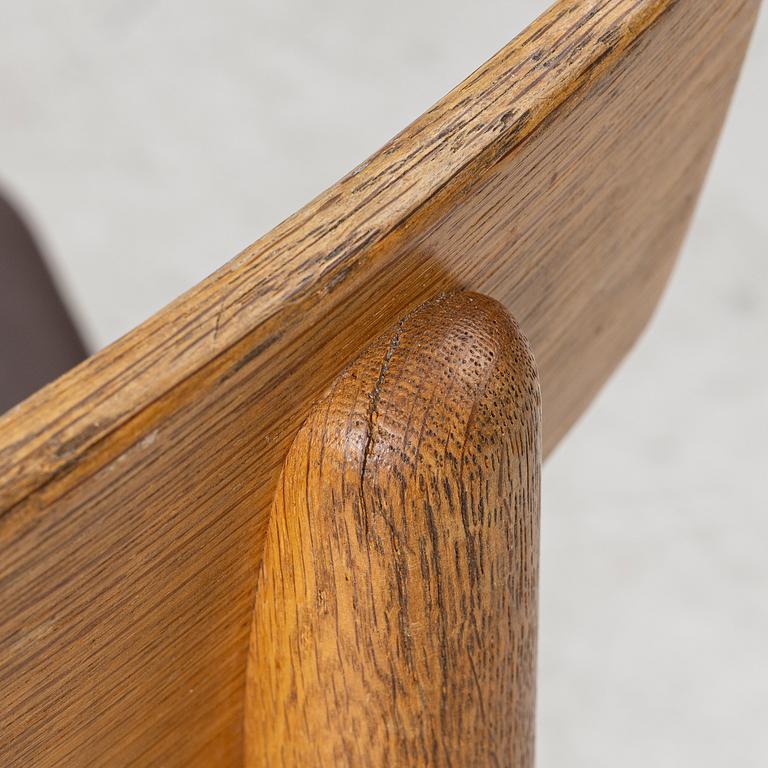 Børge Mogensen, four oak chairs, 'Öresund', Bra Bohag, Karl Andersson.