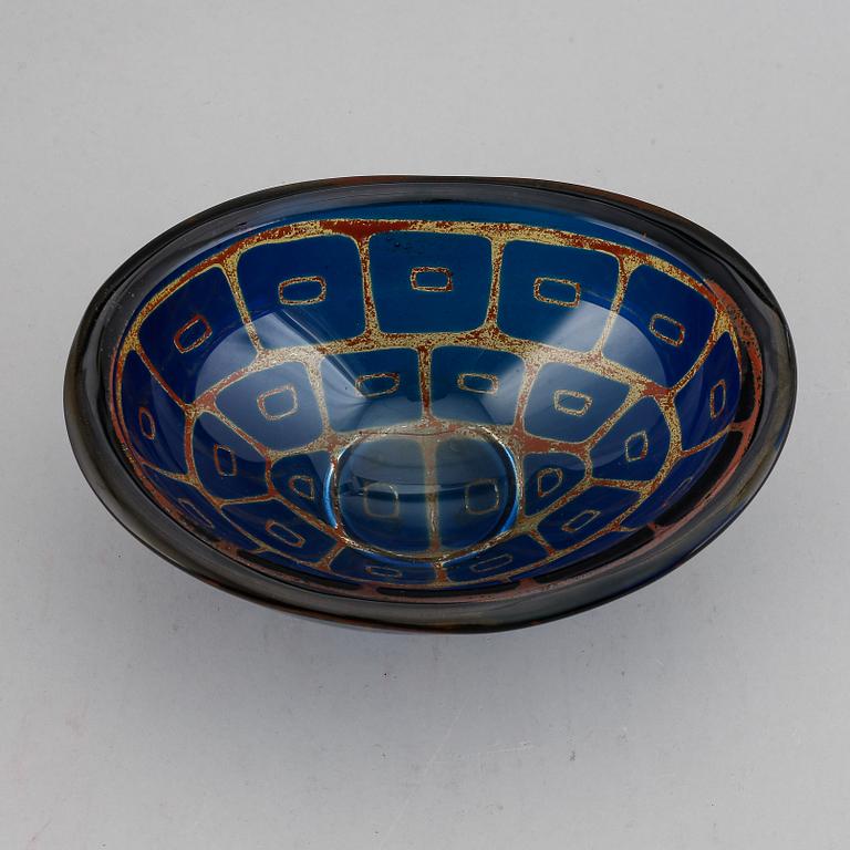 Sven Palmqvist, a Ravenna glass bowl, Orrefors, Sweden 1966.