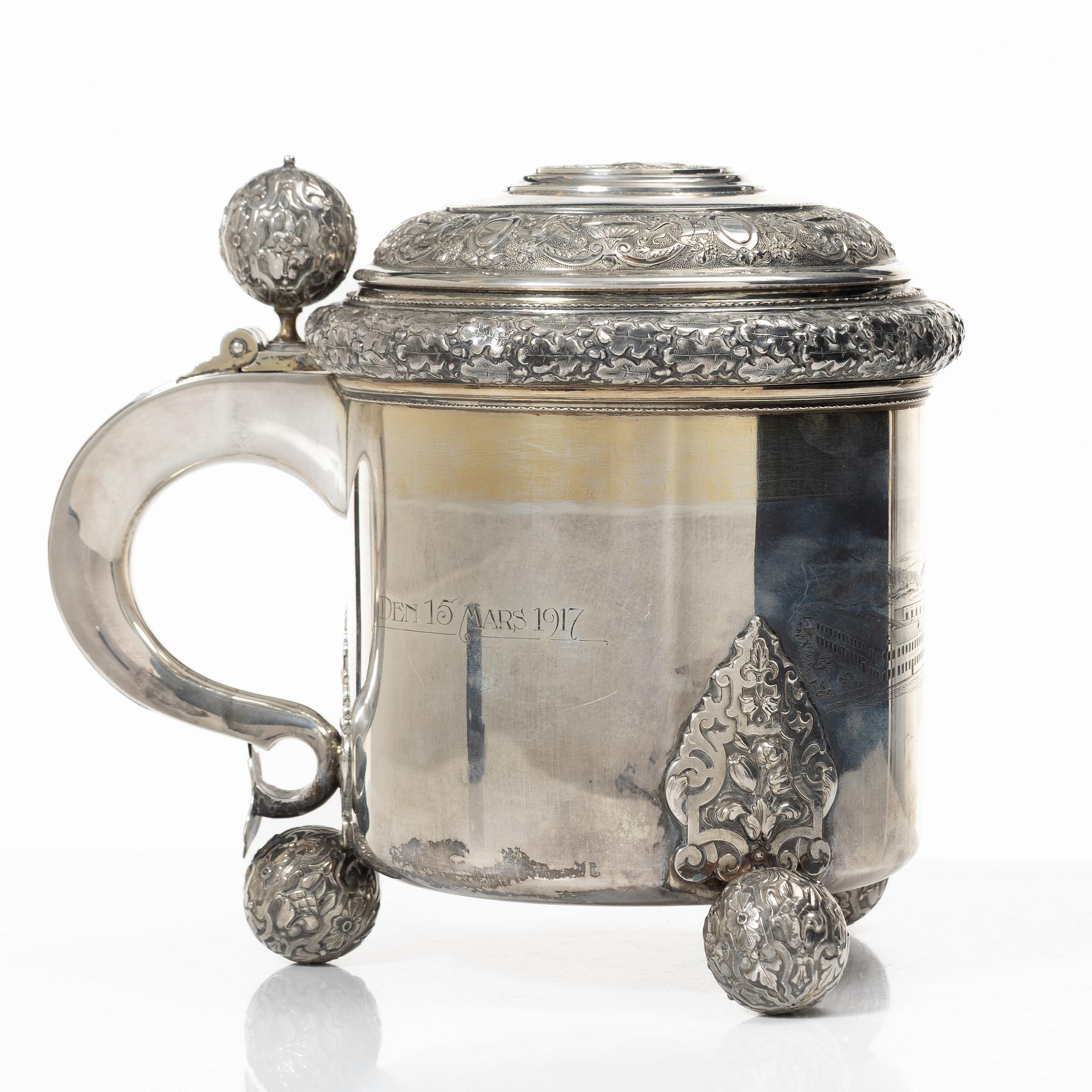 A silver tankard, GAB, Stockholm, 1916.