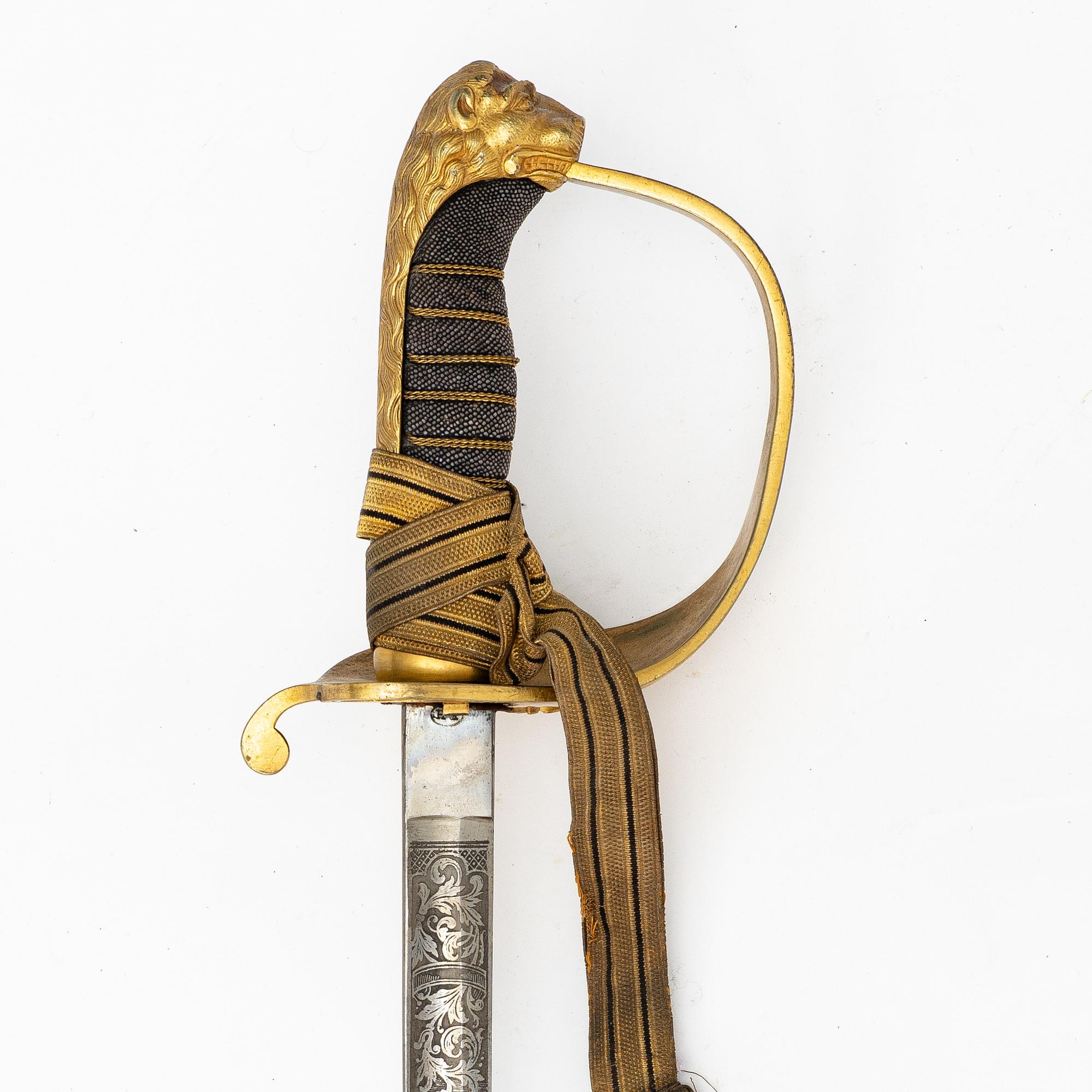 A Swedish naval officer's sword 1878 pattern.