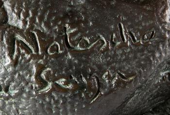 NATASCHA MICHEW EDELSTAM, skulptur, brons, signerad.