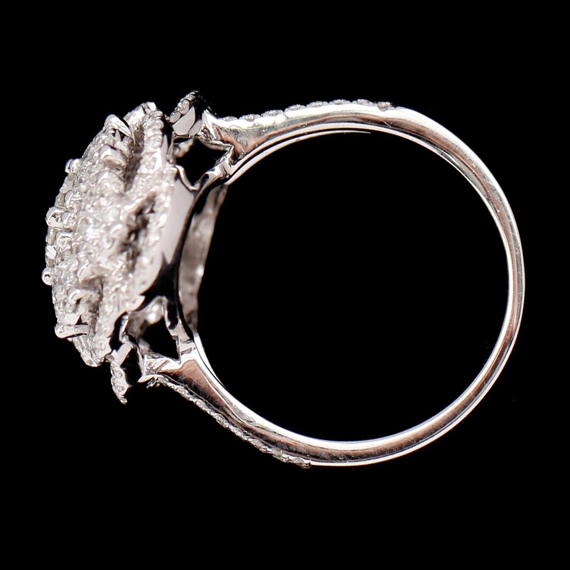 RING, 18 k vitguld, briljantslipade diamanter tot 1.52 ct.