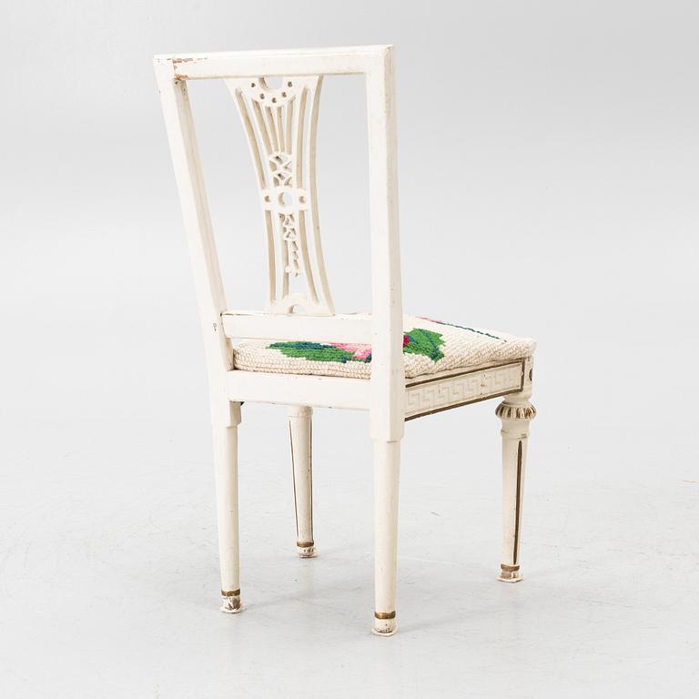 A provincial Gustavian chair, 18th century.