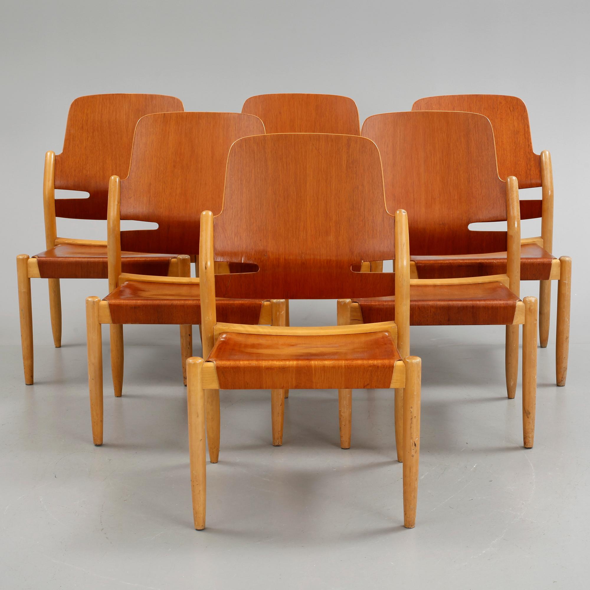 STOLAR, 6 st, Carl-Axel Acking, 1900-talets mitt-andra hälft.