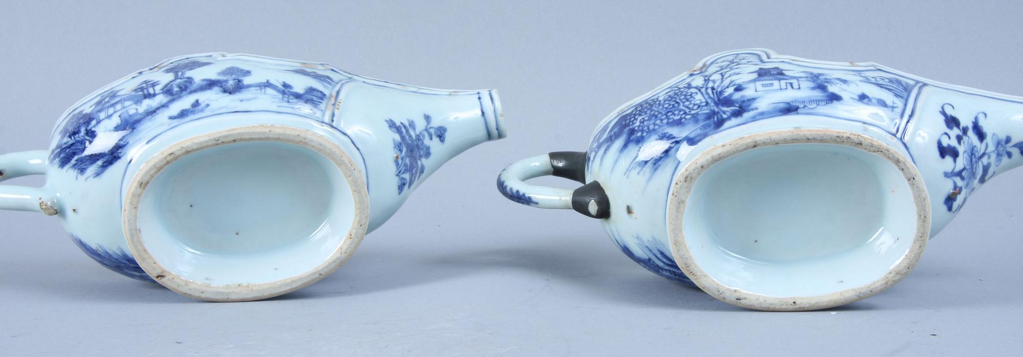 SNIPOR, 2 st, porslin, Kina, Qianlong, 1700-tal.