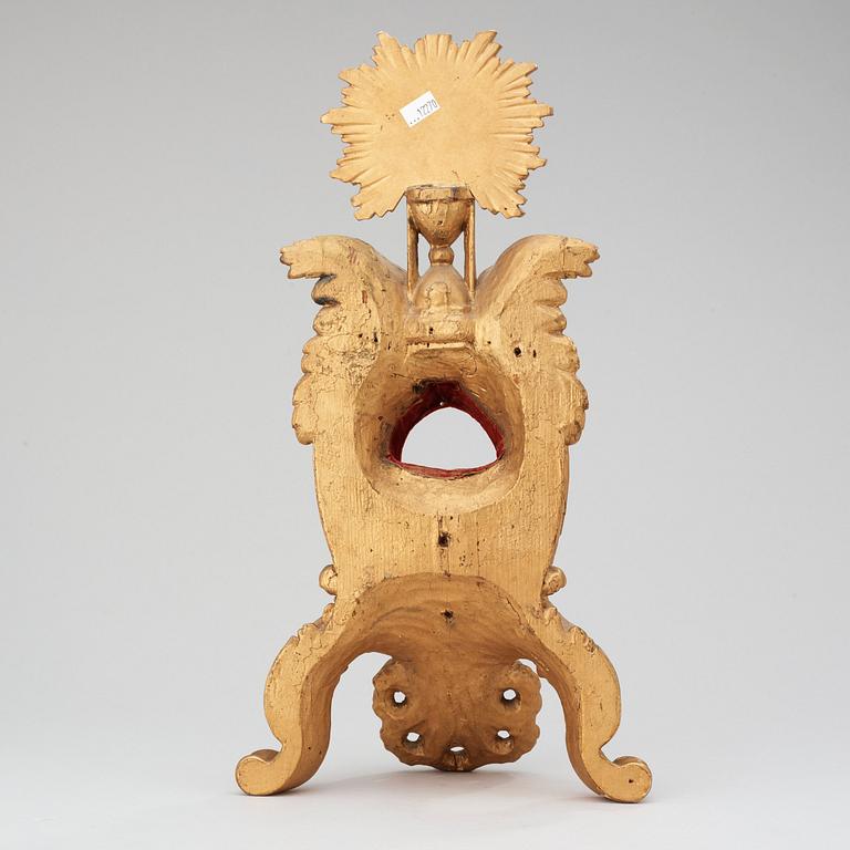 A Swedish Rococo pocket watch stand.