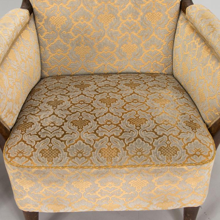 Birger Hahl, soffa samt fåtöljer, ett par, Haimi Oy 1946.