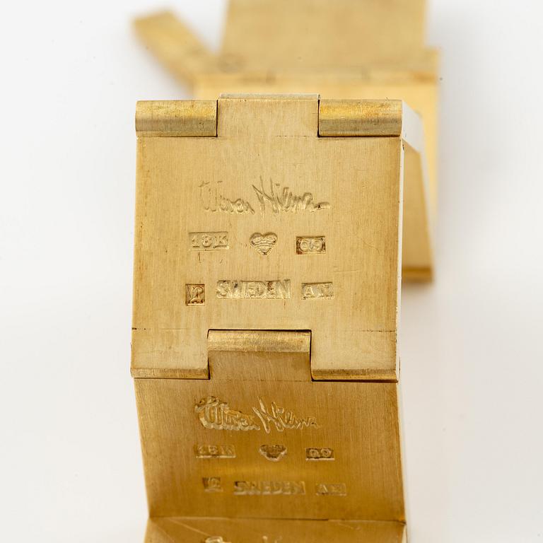 Wiwen Nilsson, a bracelet, 18K gold, Lund 1966.