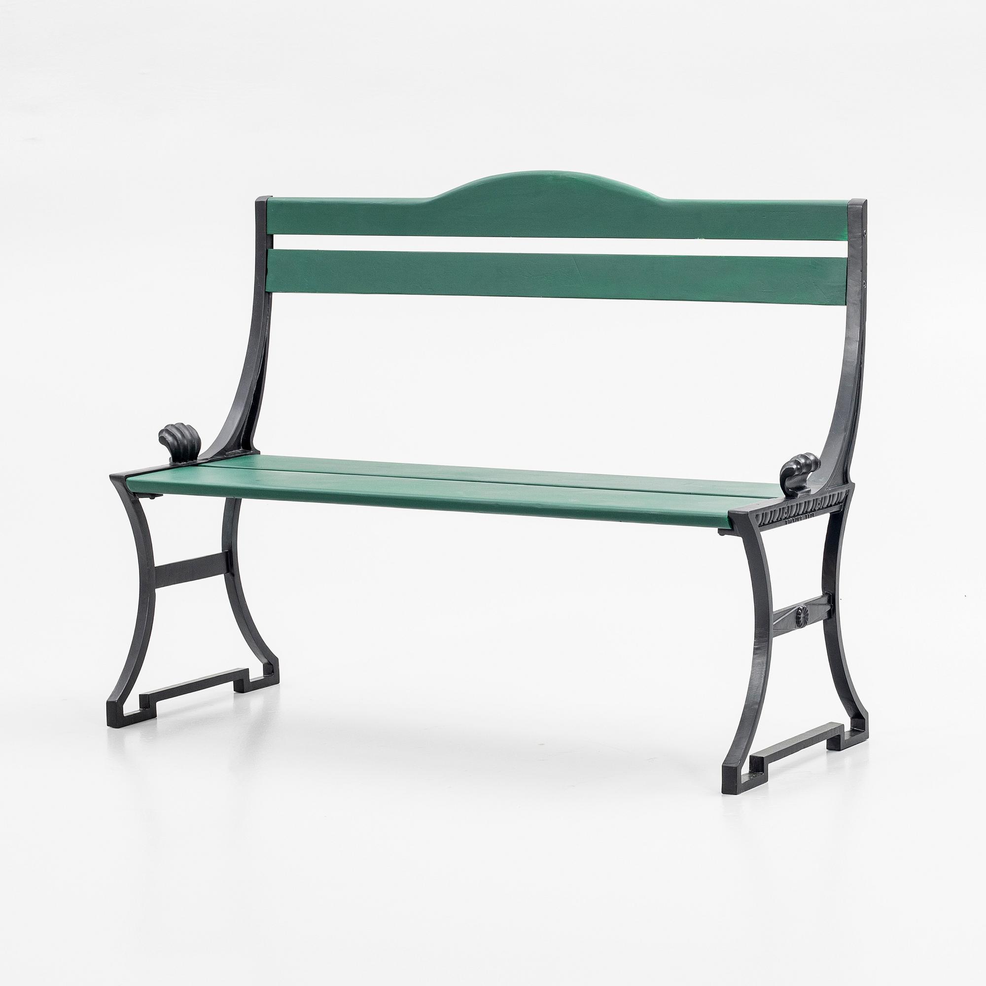 Folke Bensow, Garden sofa, "Sneckan", Byarums Bruk, late 20th century.