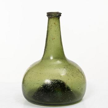 Bottle, glass, 17th-18th century.