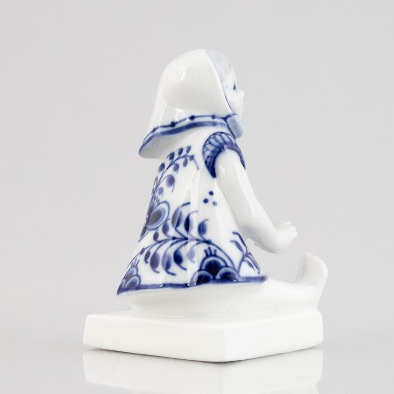 Hanne Varming, a porcelain figurine, Royal Copenhagen, "Blue Fluted", model 4793, 1969-73.