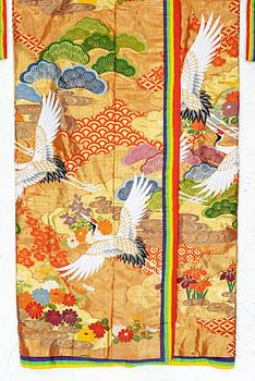 Bröllopskimono 'Uchikake', Japan, 1900-talets senare del.