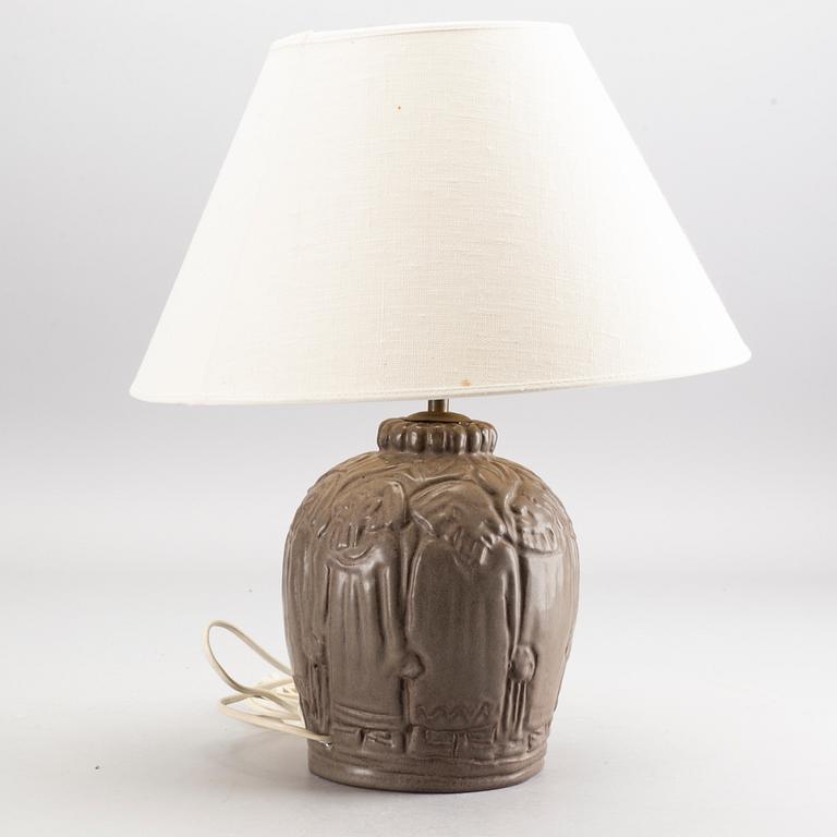 BORDSLAMPA, stengods, Åke Holm.