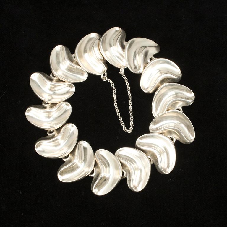 ARMBAND, sterling silver, Anton Michelsen, Danmark 1900-talets mitt. Vikt 62 g.