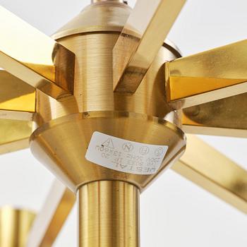 Holger Johansson, an imposing pair of ceiling lamps, Westal, Bankeryd, 1970s.