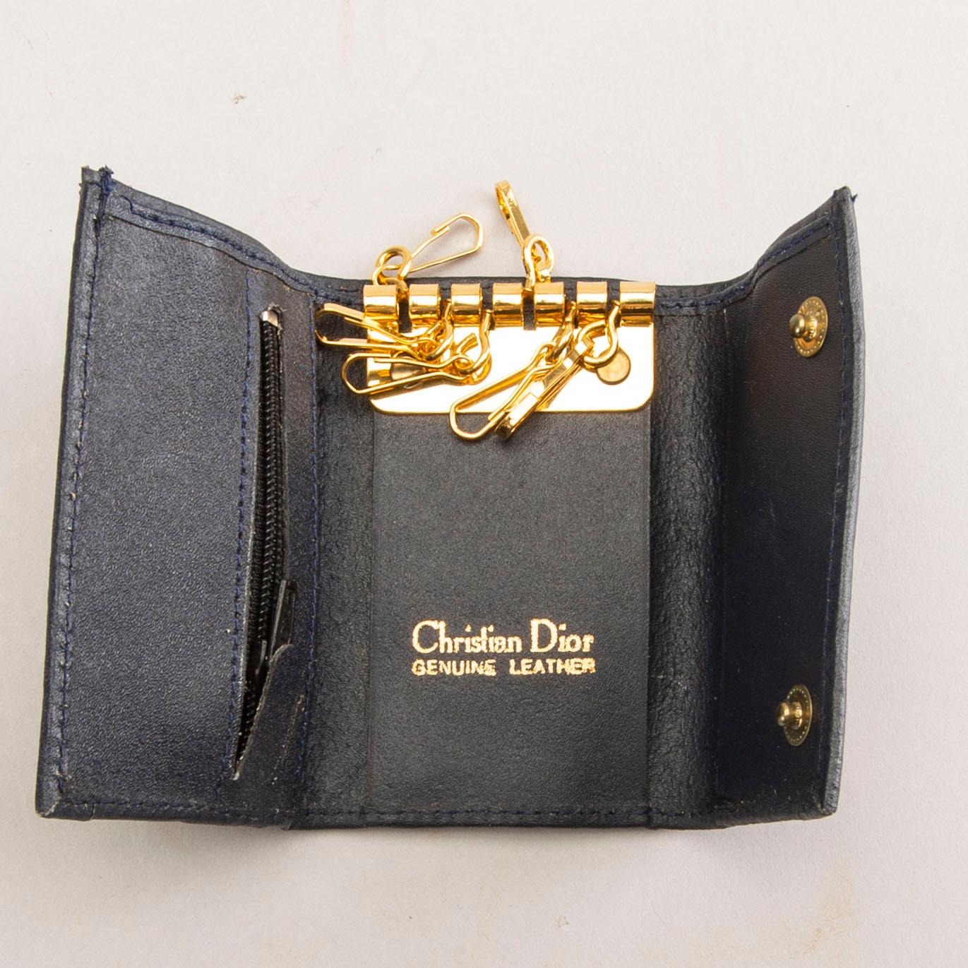 Christian Dior bag and wallet key holder 1970s 80s. Bukowskis