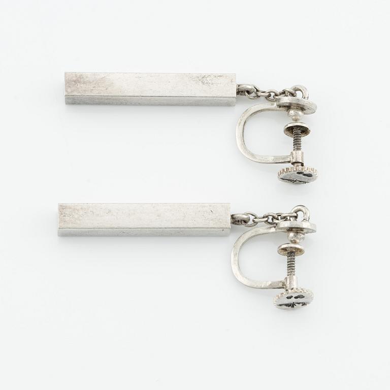 Wiwen Nilsson, a pair of earrings, silver.