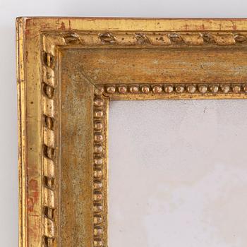 A Gustavian 2-light girandole mirror, late 18th century.