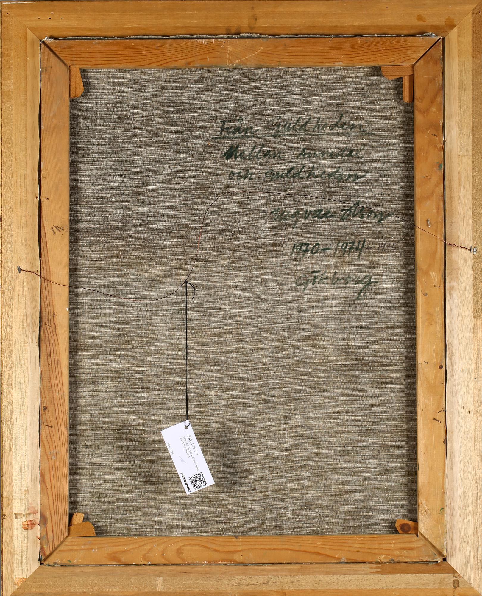 INGVAR OLSON, olje på duk, signerad.