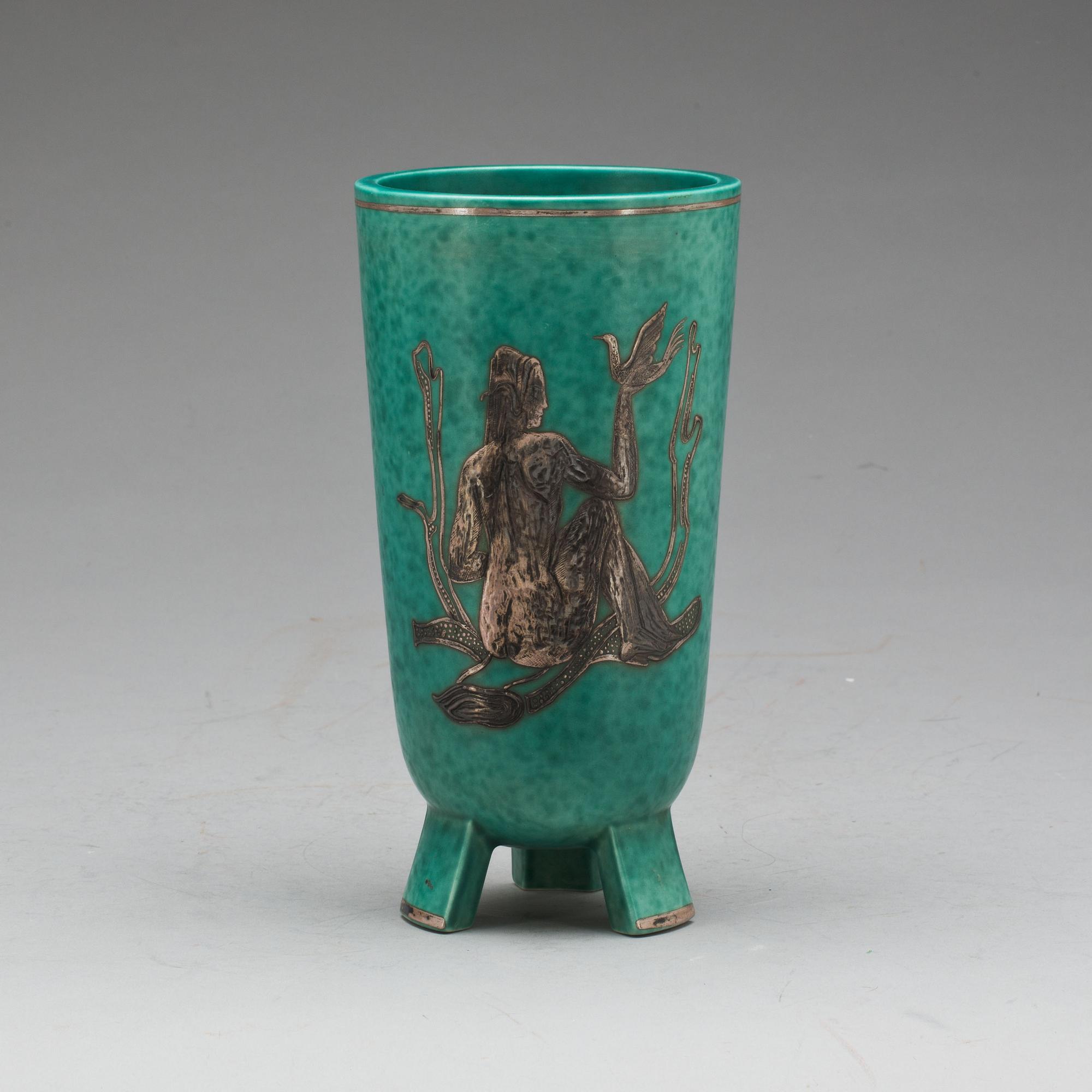 VAS, stengods, "Argenta", Wilhelm Kåge, Gustavsberg.