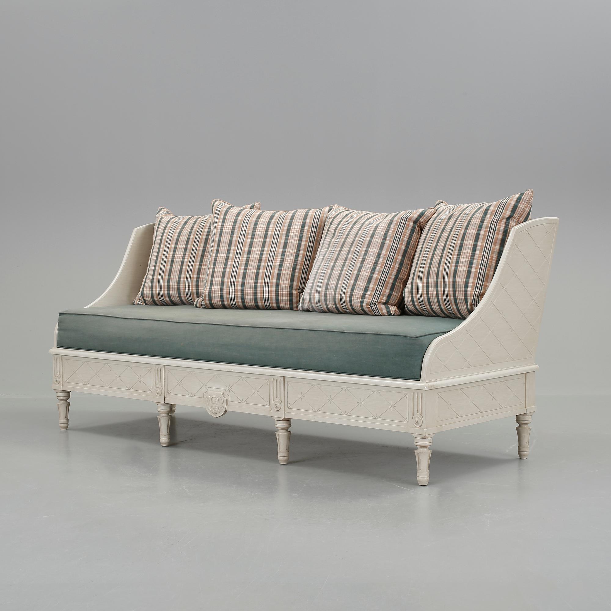 TRÅGSOFFA, gustaviansk stil, 1900-talets slut.