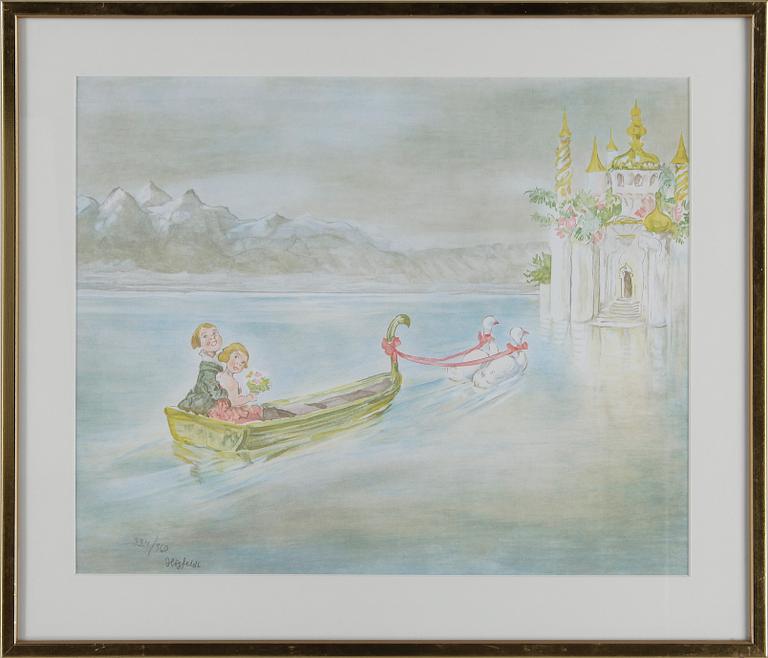 ROBERT HÖGFELDT, färglitografi, signerad o numrerad 224/360.