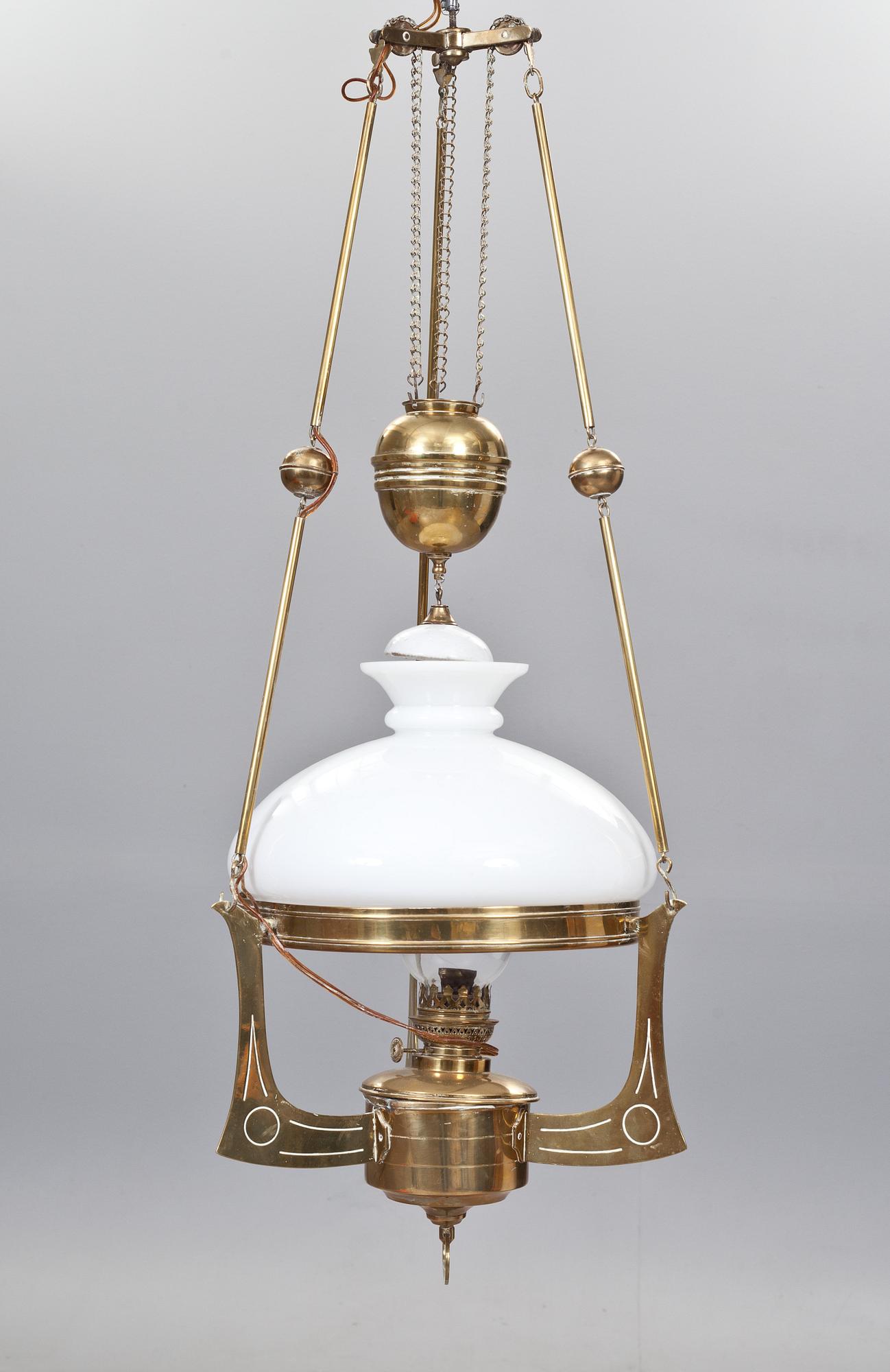 TAKFOTOGENLAMPA, Jugend, 1900-talets första hälft, diam ca 38 cm.