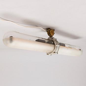 A mid 20th Century Finnsh industrial light for Metallivalmiste Oy.