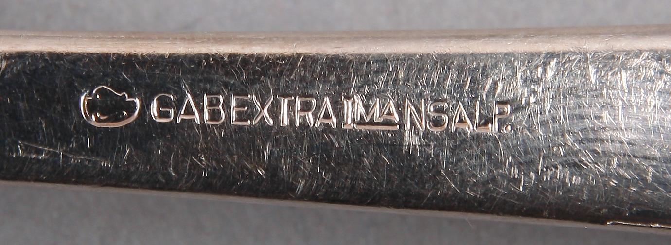 BESTICKSERVIS, 71 delar, nysilver, GAB, 1900-talets mitt.
