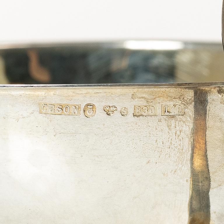 Twelve silver mugs, Stockholm, Eskilstuna and Gothenburg, 1950-91.