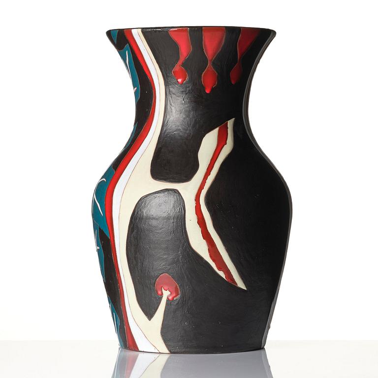 Jean Lurçat, golvvas, glaserat och bemålat lergods, ed. 10/25, Sant Vicens, Perpignan, Frankrike ca 1950.