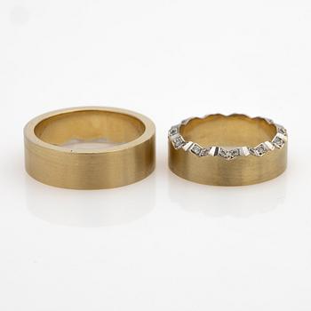 Ringar, ett par, 14 k, Sun Alyana.