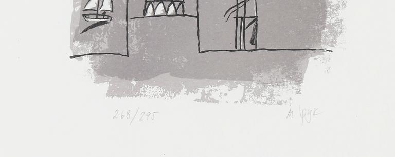 MADELEINE PYK, färglitografi, signerad och numrerad 268/295.