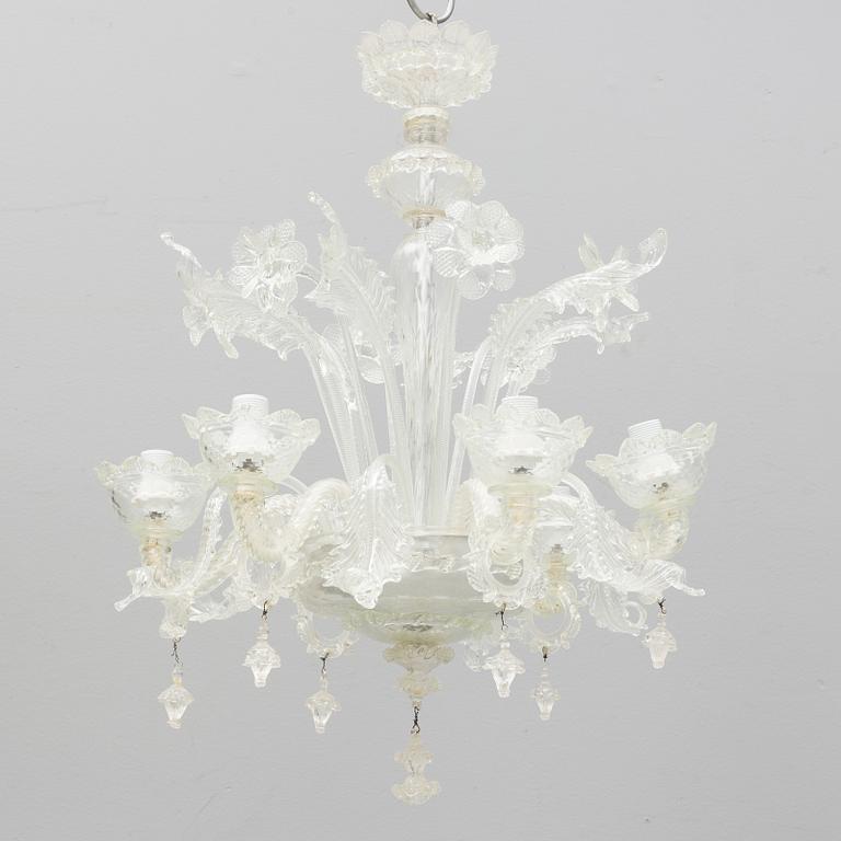 A Venetian style chandelier, mid-20th Century.