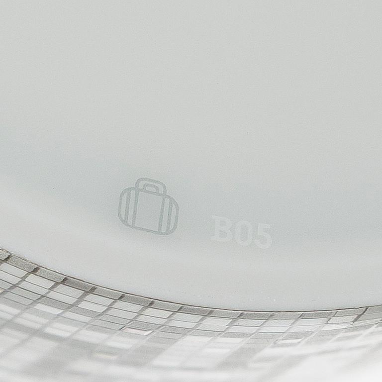 Hermès, cups with saucers, a pair, "Mosaique au 24".