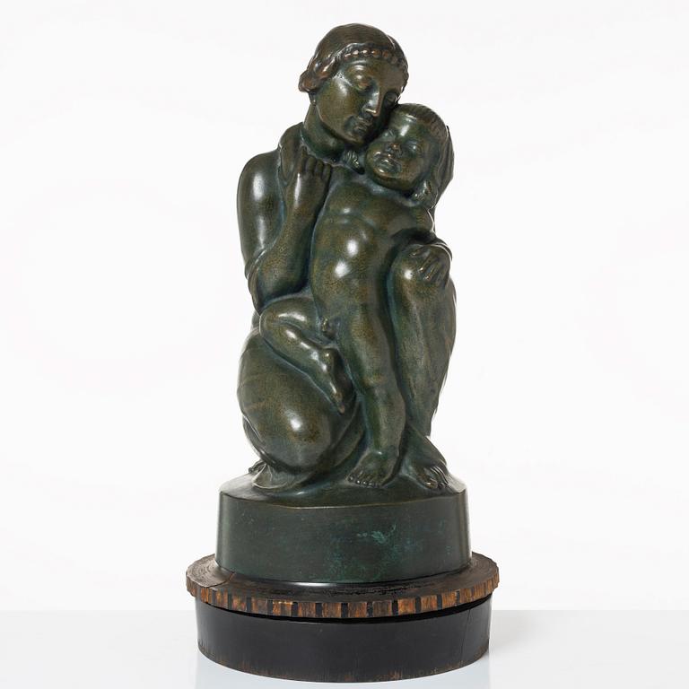 Olof Ahlberg, Mor och barn.