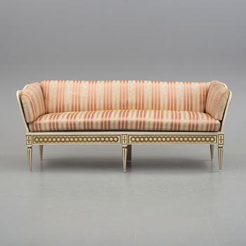 TRÅGSOFFA, gustaviansk, omkring år 1800.