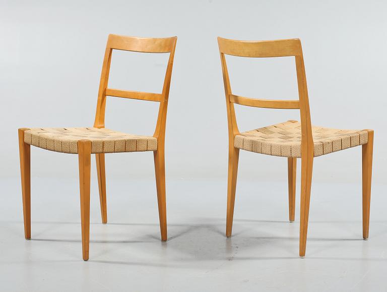 STOLAR, ett par, "Mimat", Bruno Mathsson, Bruno Mathsson International, 1900-tal.