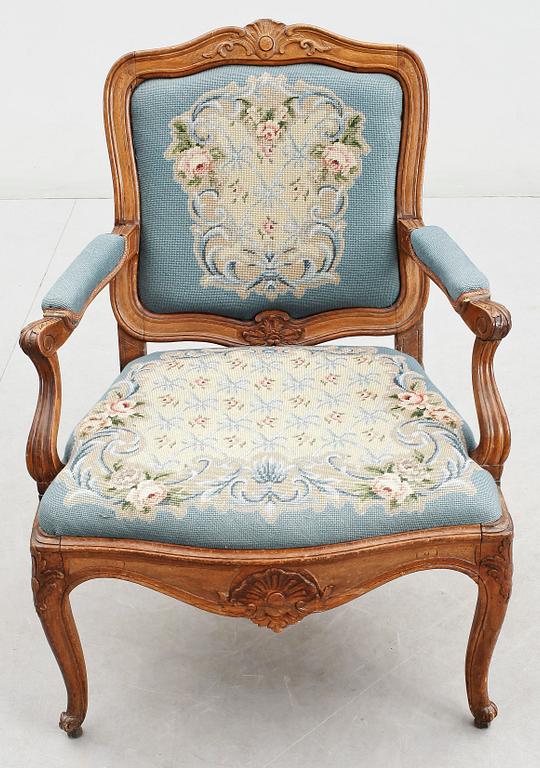 KARMSTOL, rokokostil, sekelskiftet 1900.